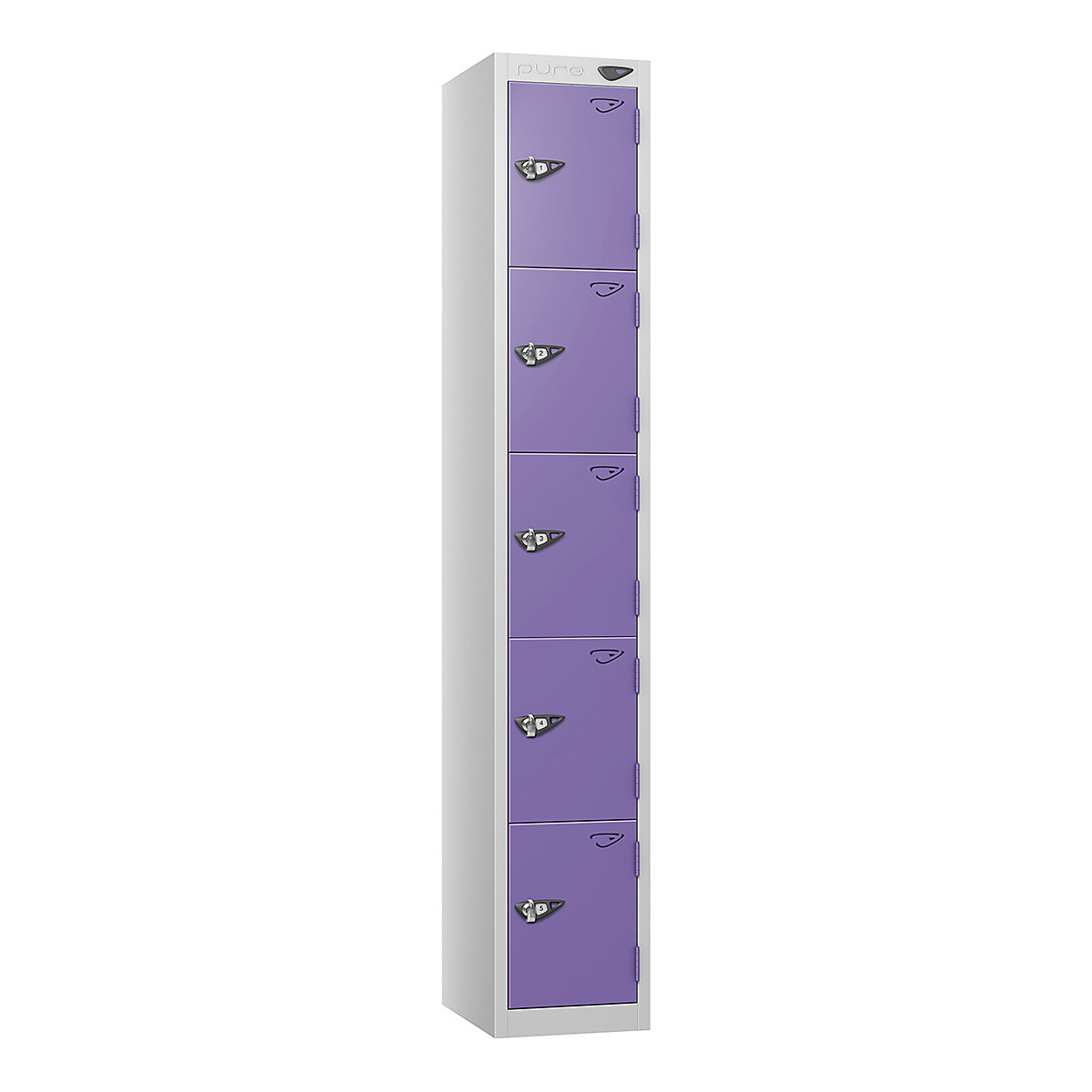 Pure Style Metal Lockers | Pearl Silver Bioshell