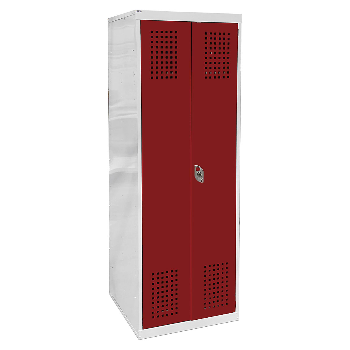 Mercian Fire Service Lockers, Mercian Fire Service Lockers, Fire Service Locker | 1800 x 600w x 450d mm | Perforated Door | 1 Compartment With 3 Shelves-3