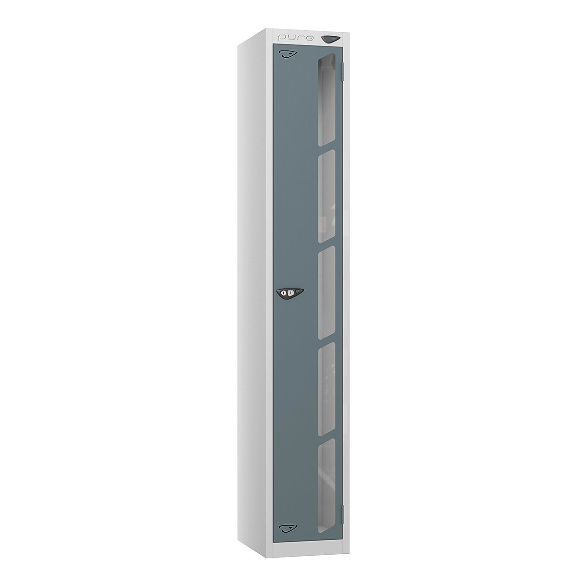 Pure Prime Vision Panel Lockers | Pearl Silver Bioshell