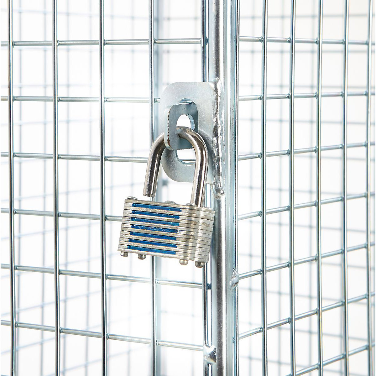 Zinc Wire Mesh Four Door Lockers (Product illustration 4)-3