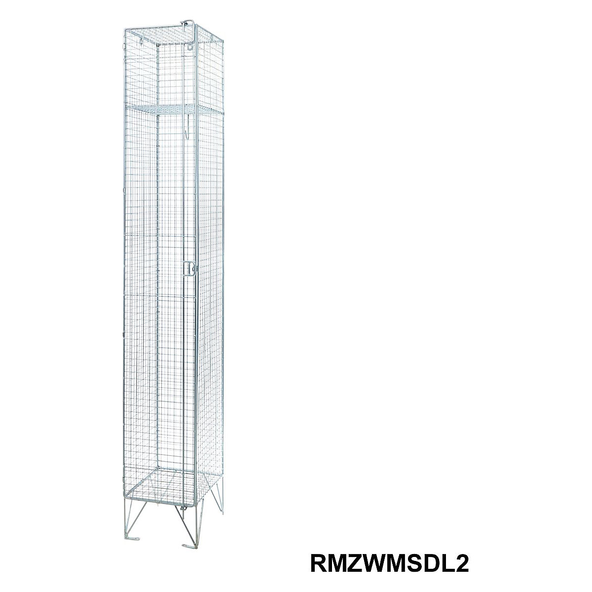 Zinc Wire Mesh Single Door Lockers (Product illustration 4)-3