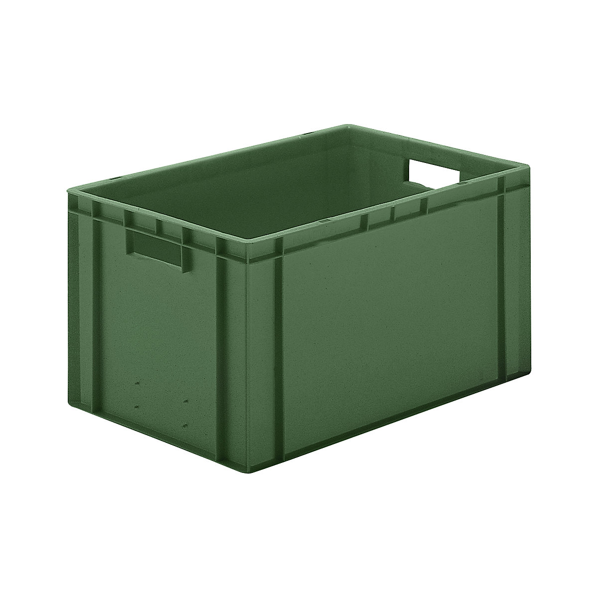 Pojemnik ustawiany w stos w formacie euro, ścianki i dno zamknięte