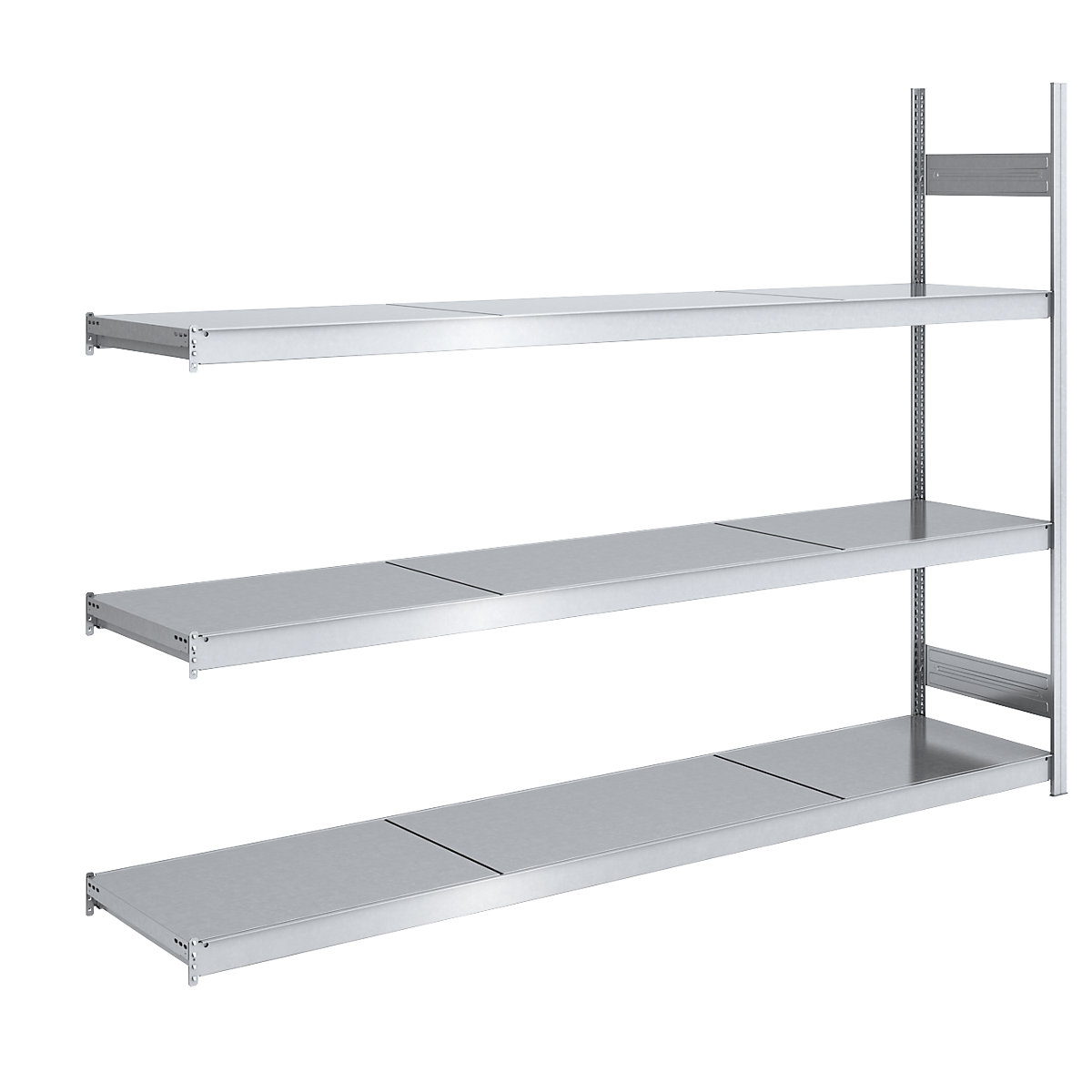 Regał wtykowy o dużej pojemności z półkami stalowymi – hofe