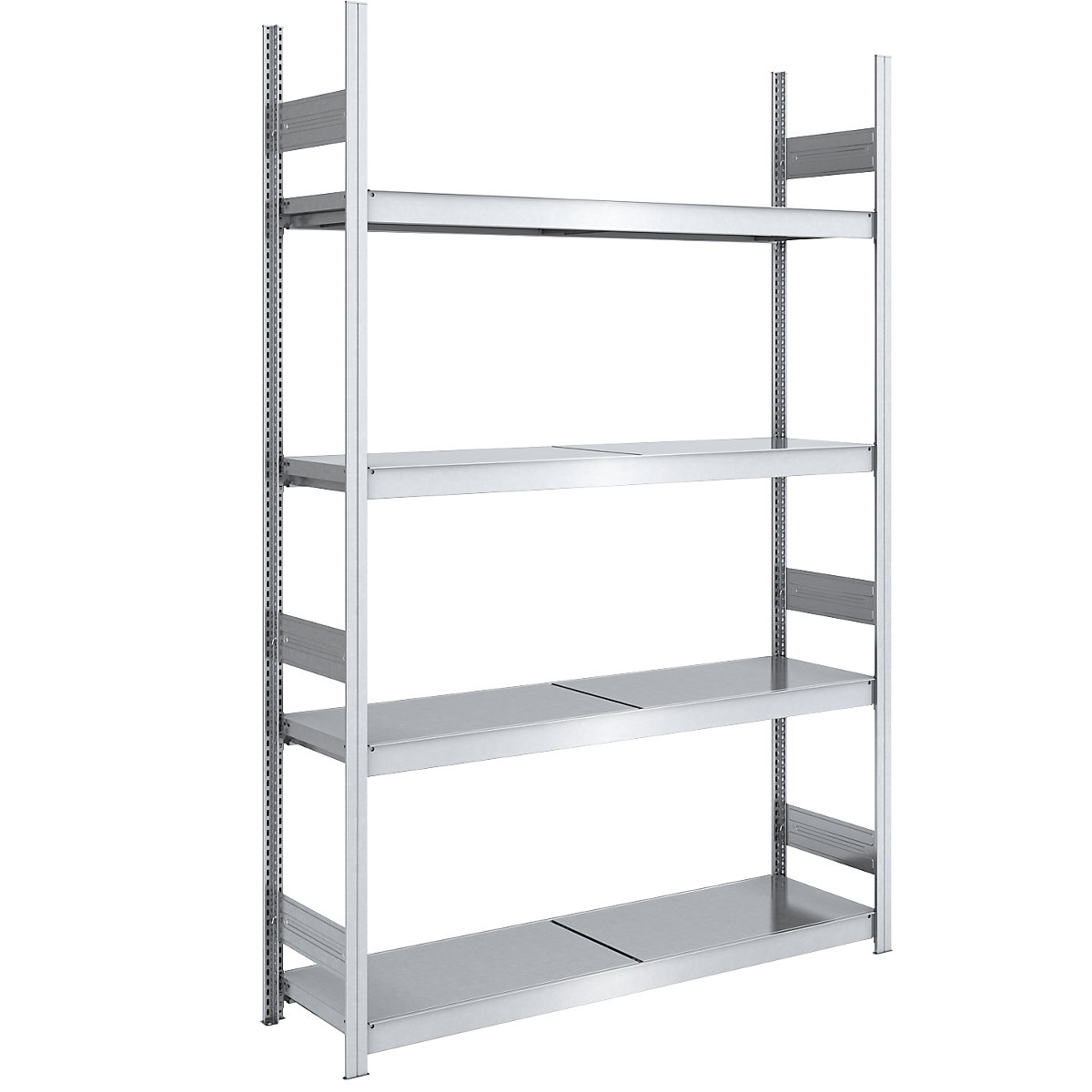 Regał wtykowy o dużej pojemności z półkami stalowymi – hofe