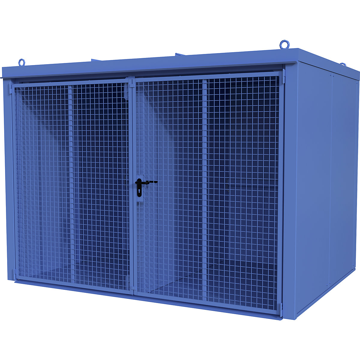Container per bombole di gas con parete divisoria, antincendio – eurokraft pro