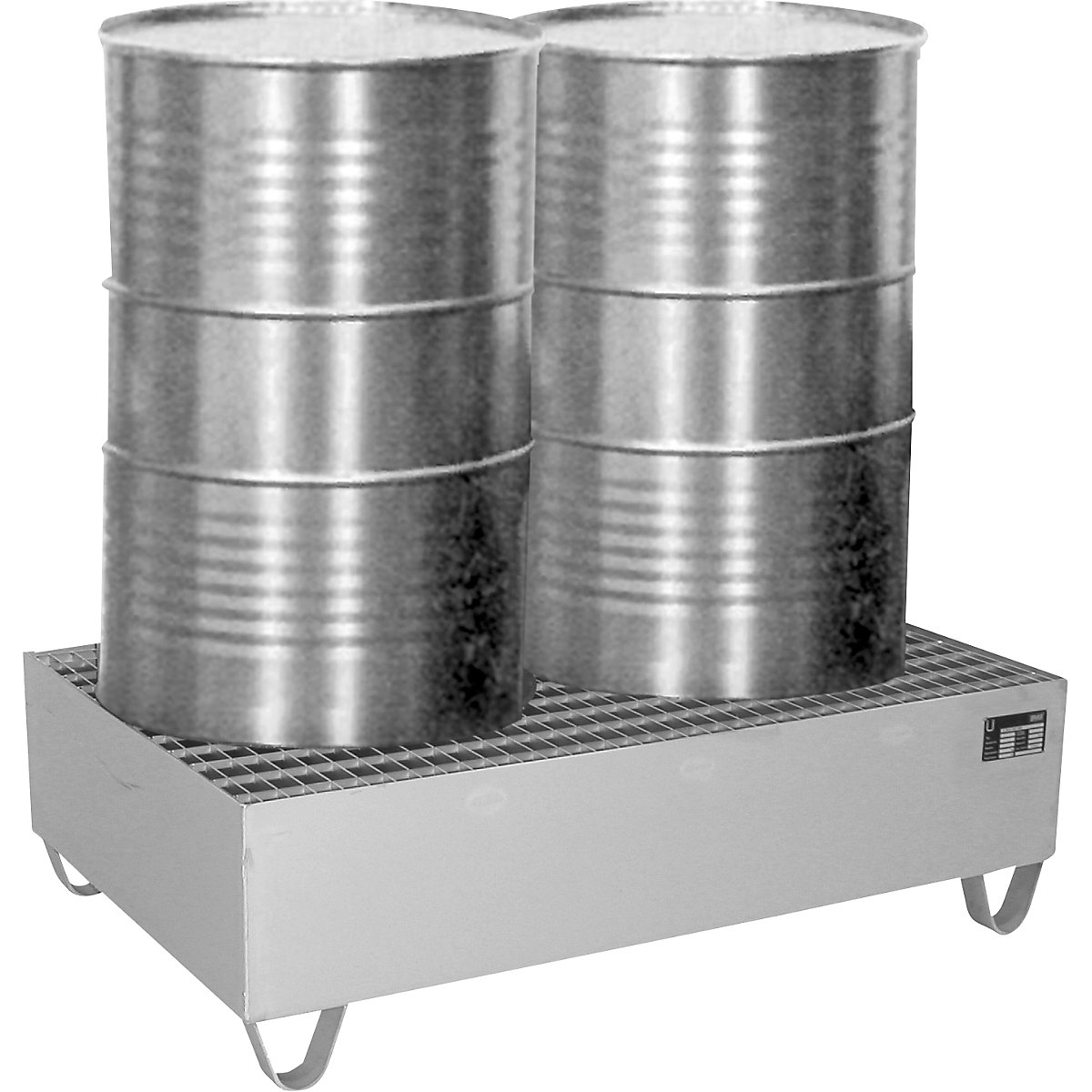 Vasca di raccolta in acciaio inox – eurokraft pro (Foto prodotto 2)-1