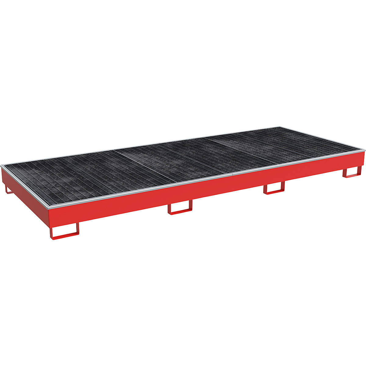 Vasca di raccolta per scaffali con inserto in PE – eurokraft pro (Foto prodotto 2)-1