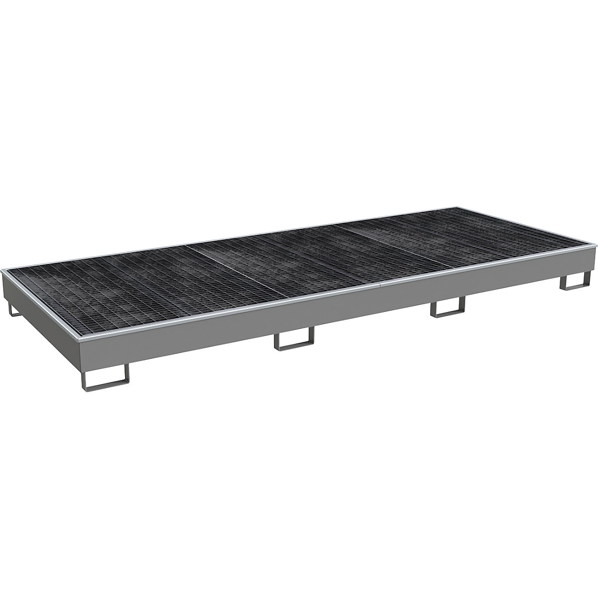Vasca di raccolta per scaffali con inserto in PE – eurokraft pro (Foto prodotto 2)-1
