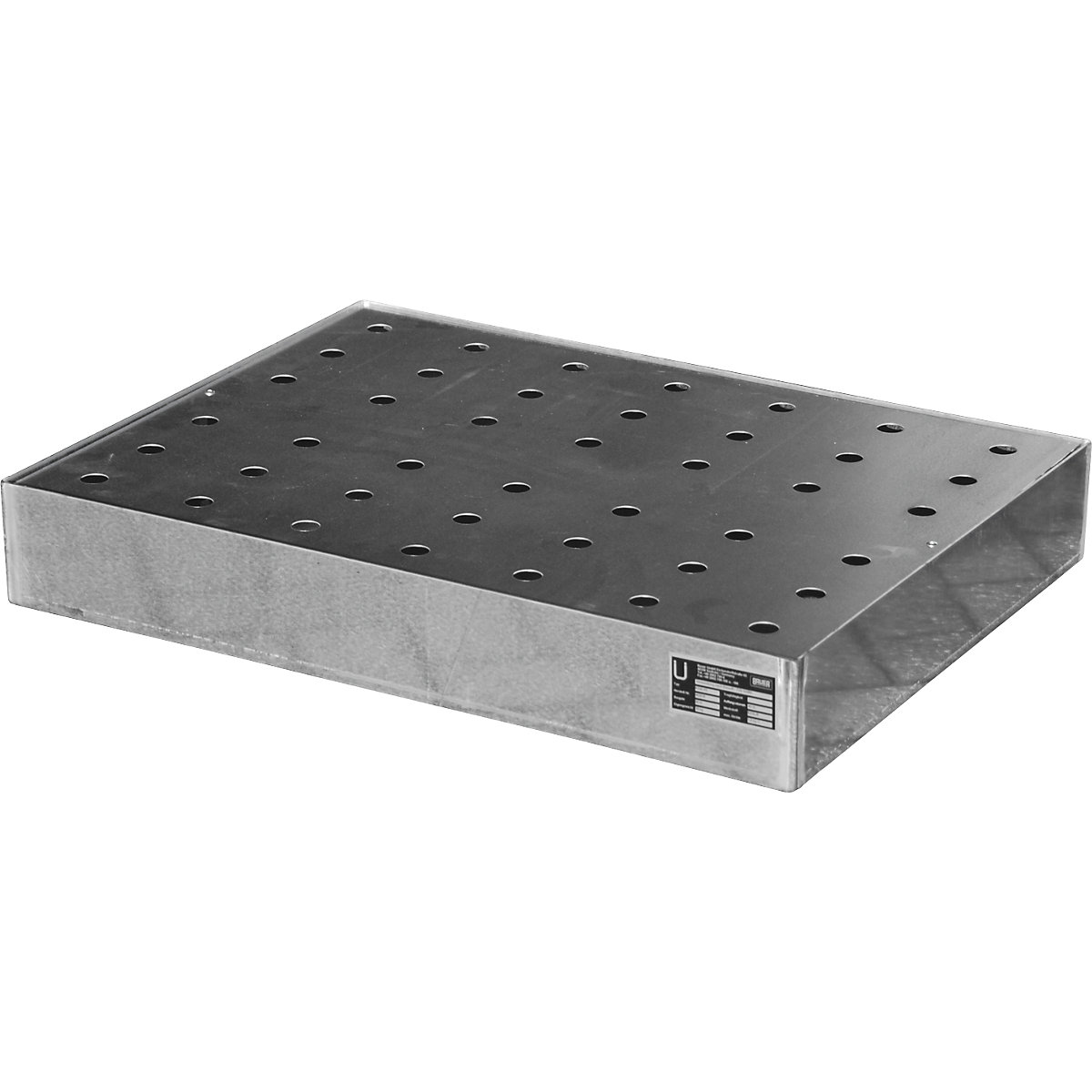 Vasca per palette in acciaio inox – eurokraft pro (Foto prodotto 2)-1