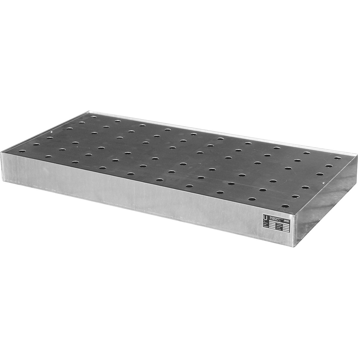Vasca per palette in acciaio inox – eurokraft pro (Foto prodotto 2)-1