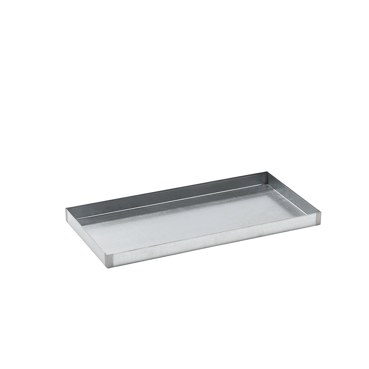 Vasca universale in acciaio per taniche – eurokraft basic, zincatura, capacità 25 l, lunghezza 940 mm-0