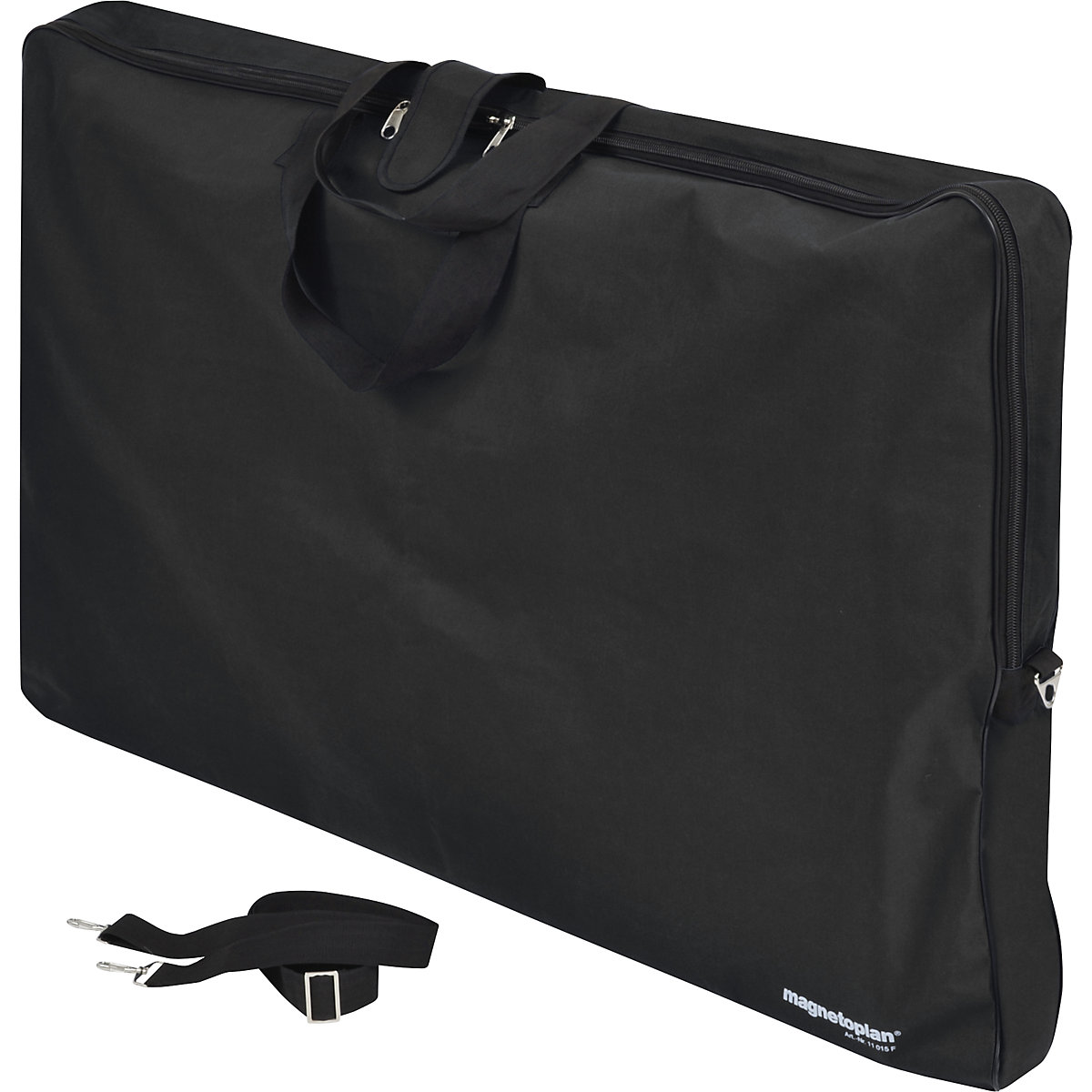 Borsa di trasporto per lavagne a fogli, colore nero - magnetoplan