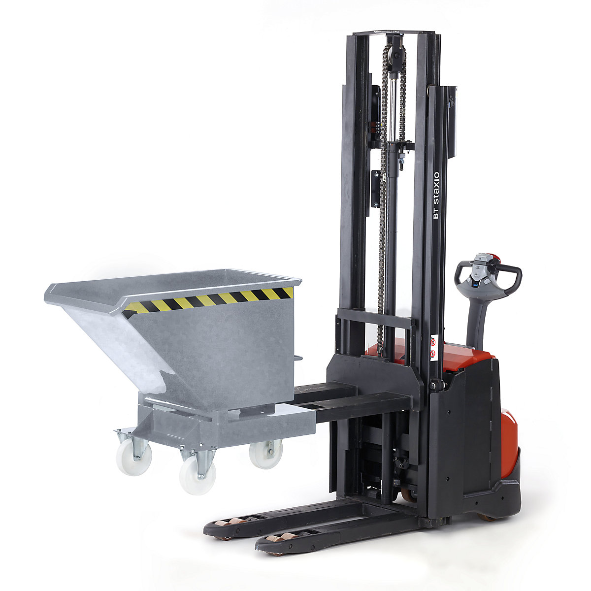 Contenitore ribaltabile con rotelle