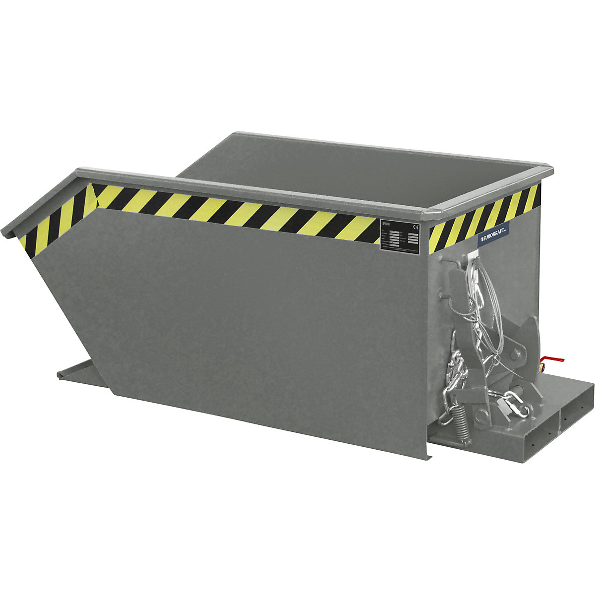 Contenitore ribaltabile per trucioli, altezza d'ingombro ridotta (E) – eurokraft pro