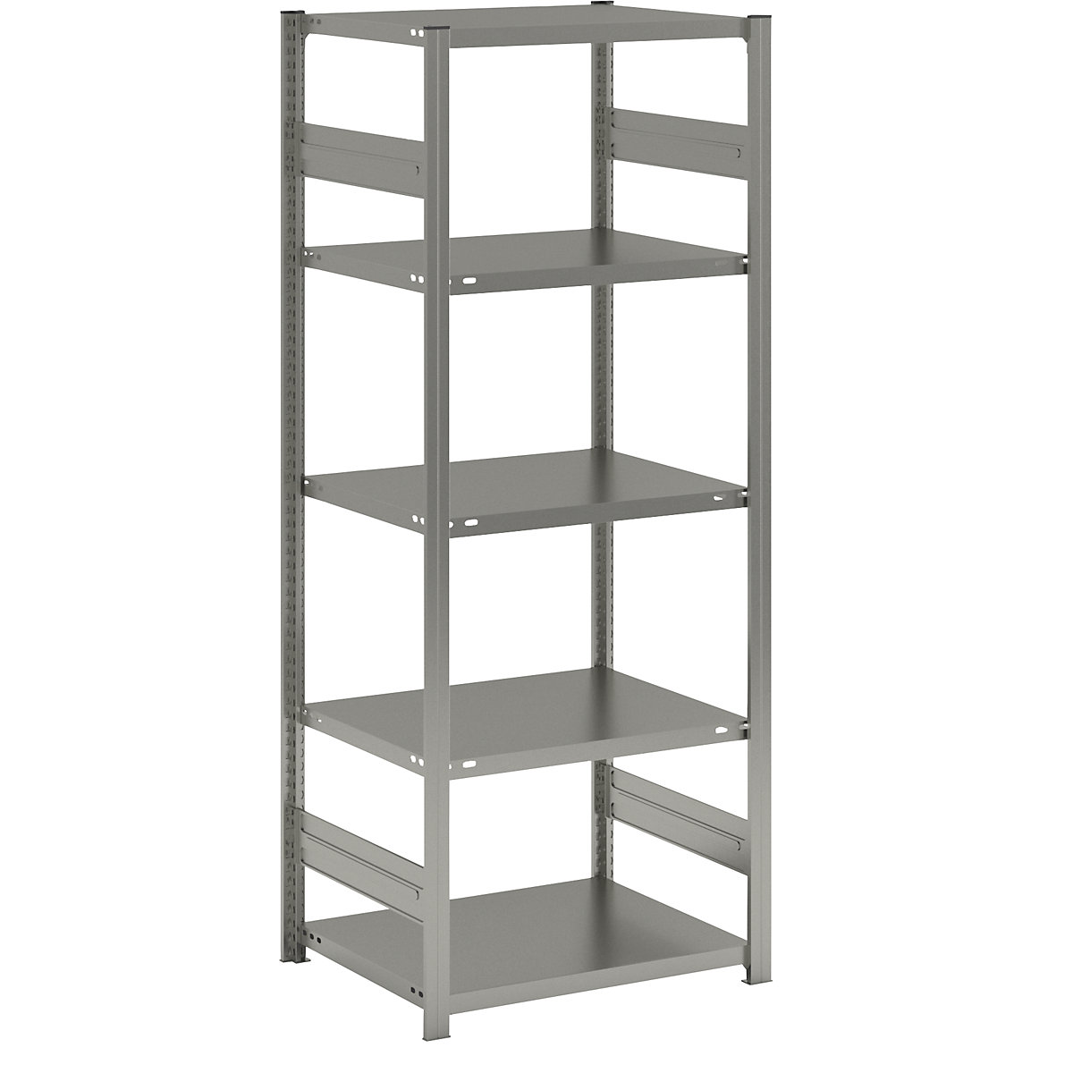 Scaffale a innesto, struttura leggera – eurokraft pro, a doppio lato, alt. x largh. x prof. 2000 x 750 x 600 mm, zincato, scaffale portante-78