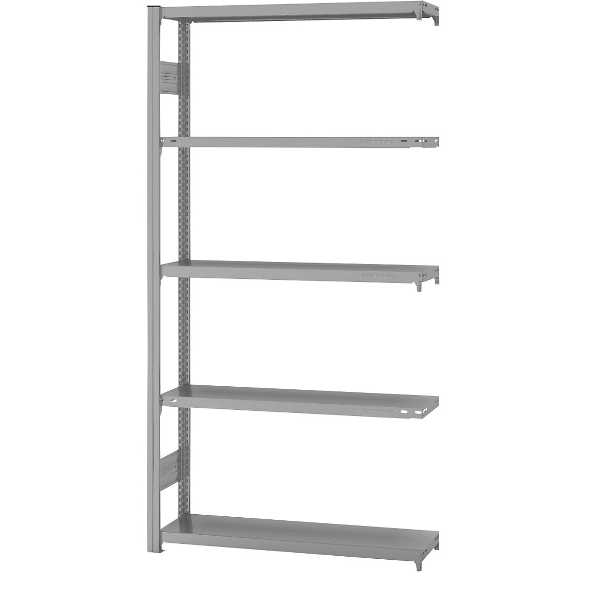 Scaffale a innesto, struttura medio-pesante – eurokraft pro, a doppio lato, alt. x largh. x prof. 2000 x 1000 x 300 mm, grigio, scaffale aggiuntivo-42