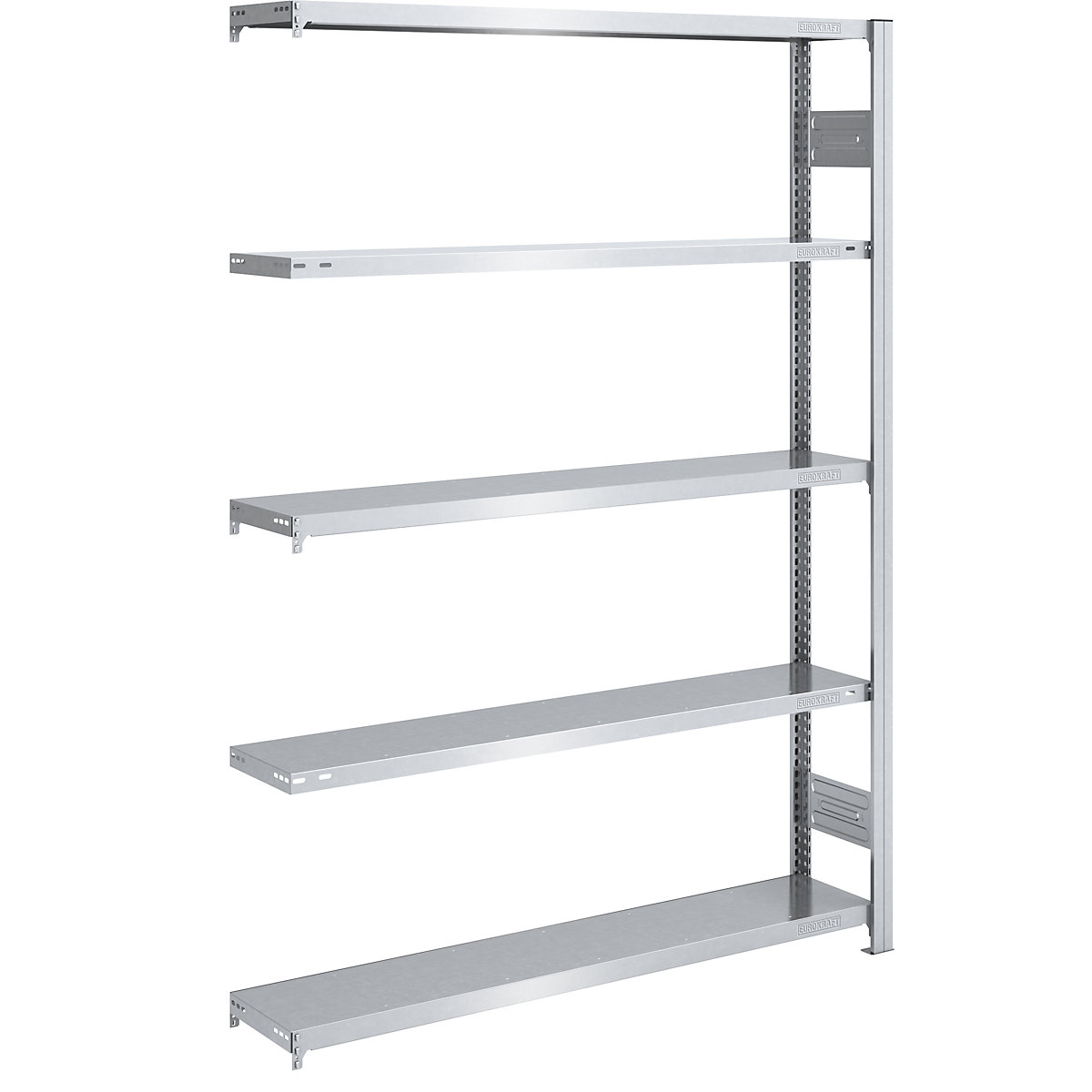 Scaffale a innesto, struttura medio-pesante – eurokraft pro, a doppio lato, alt. x largh. x prof. 2000 x 1300 x 300 mm, zincato, scaffale aggiuntivo-38