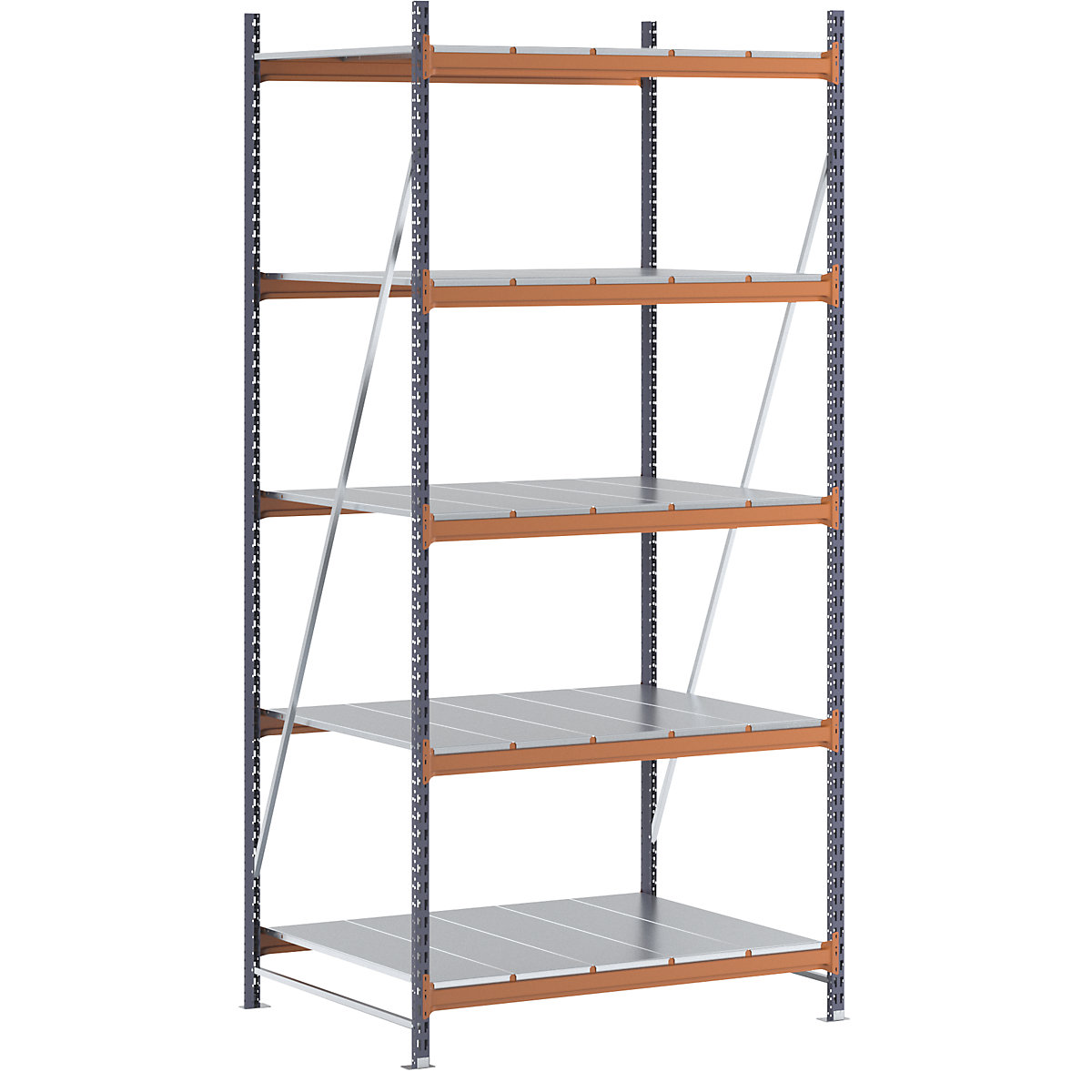 Scaffale a ripiani lunghi