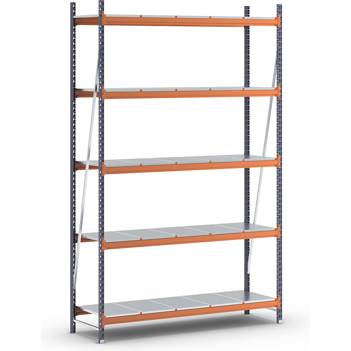 Scaffale a ripiani lunghi