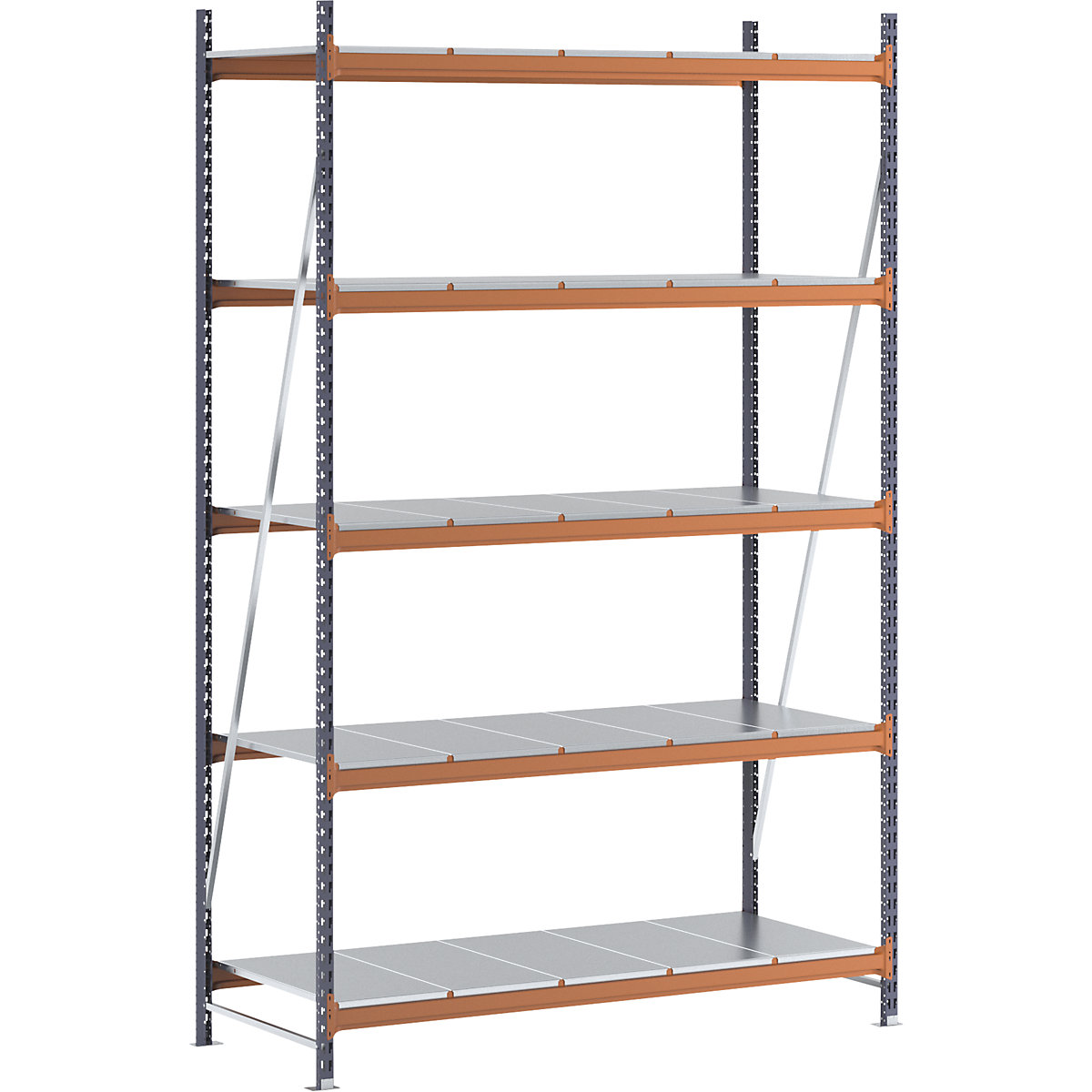 Scaffale a ripiani lunghi