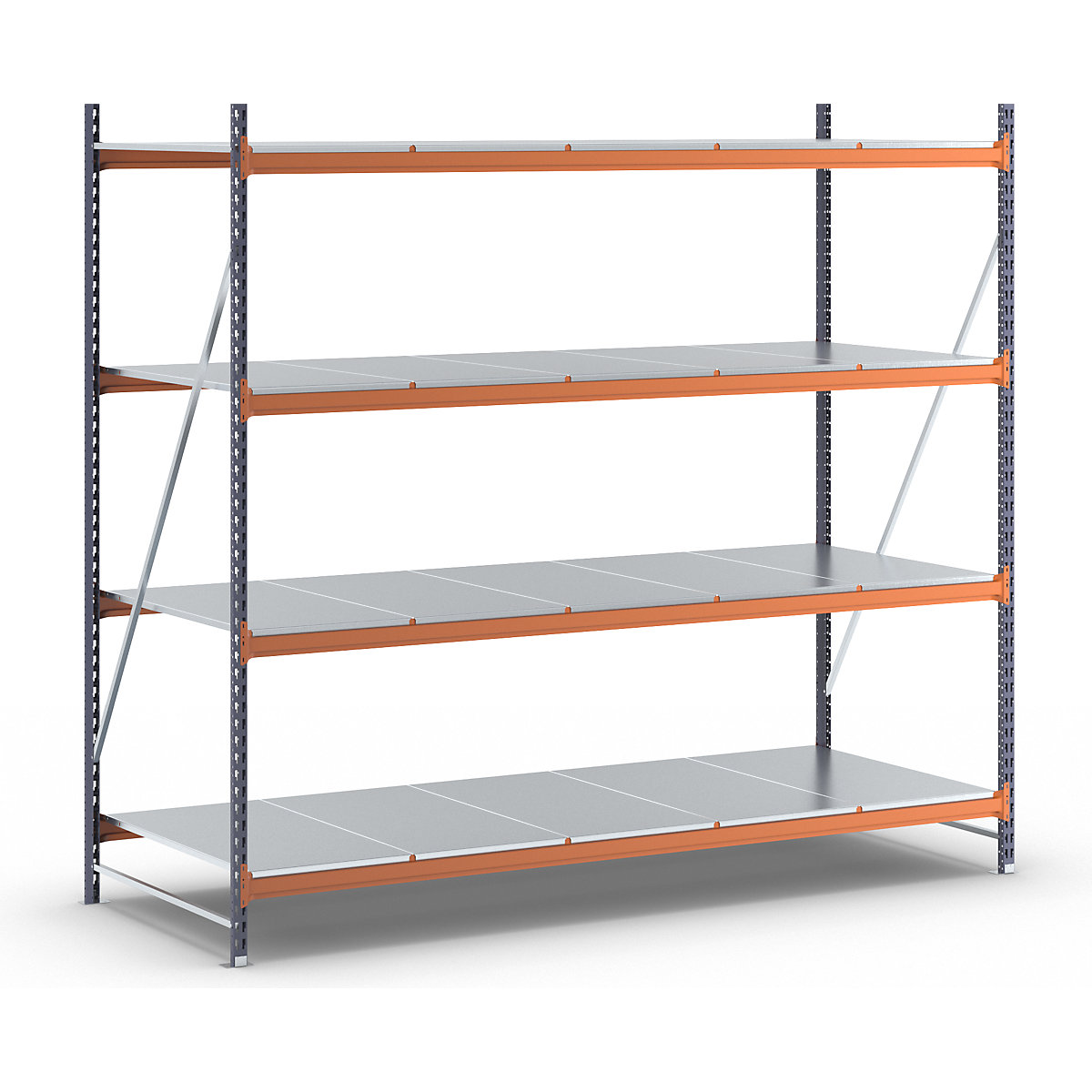 Scaffale a ripiani lunghi