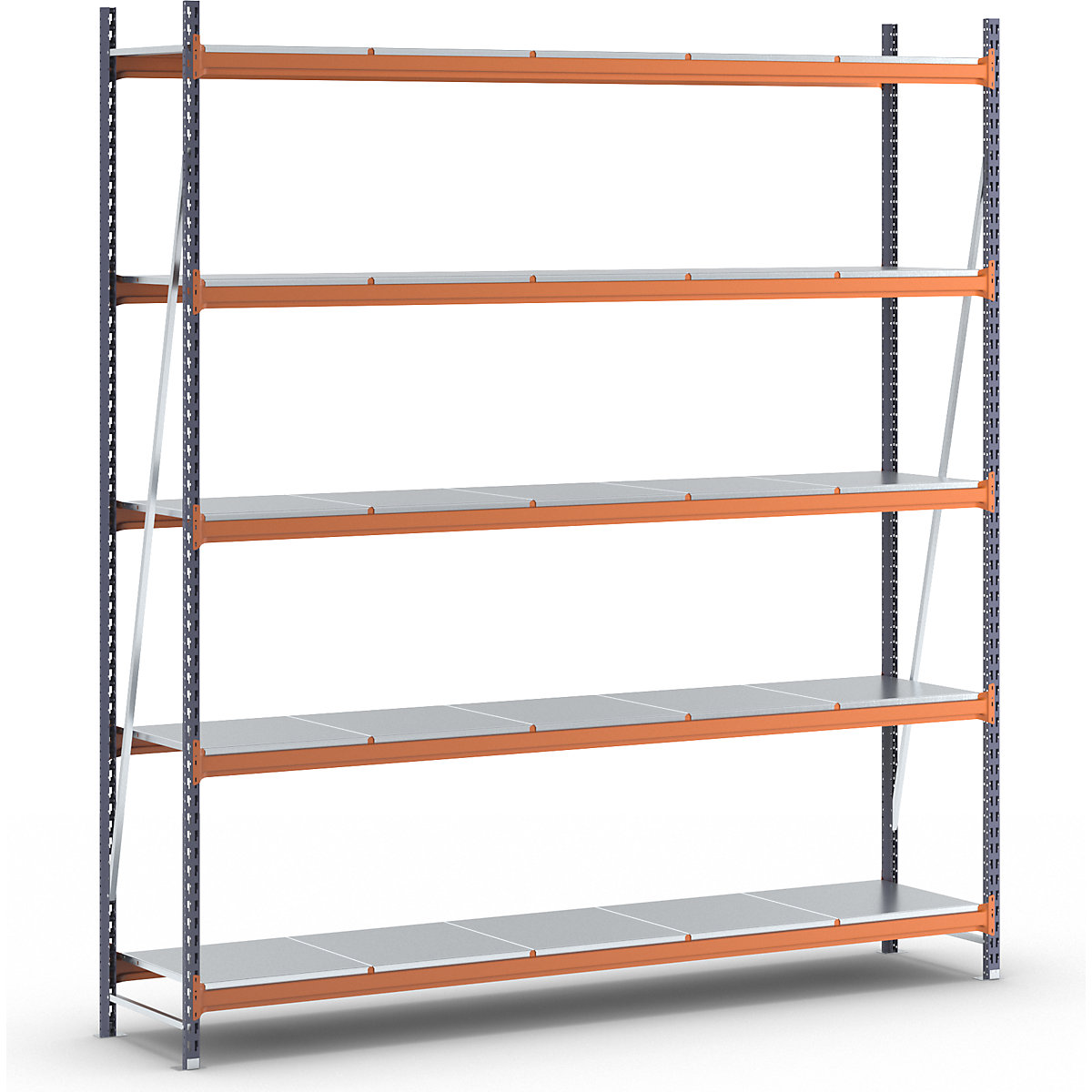 Scaffale a ripiani lunghi