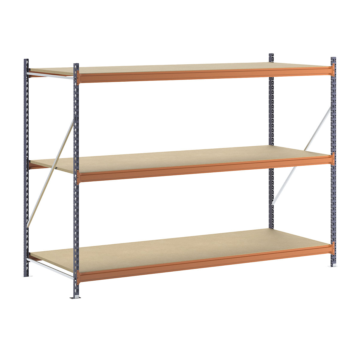 Scaffale a ripiani lunghi