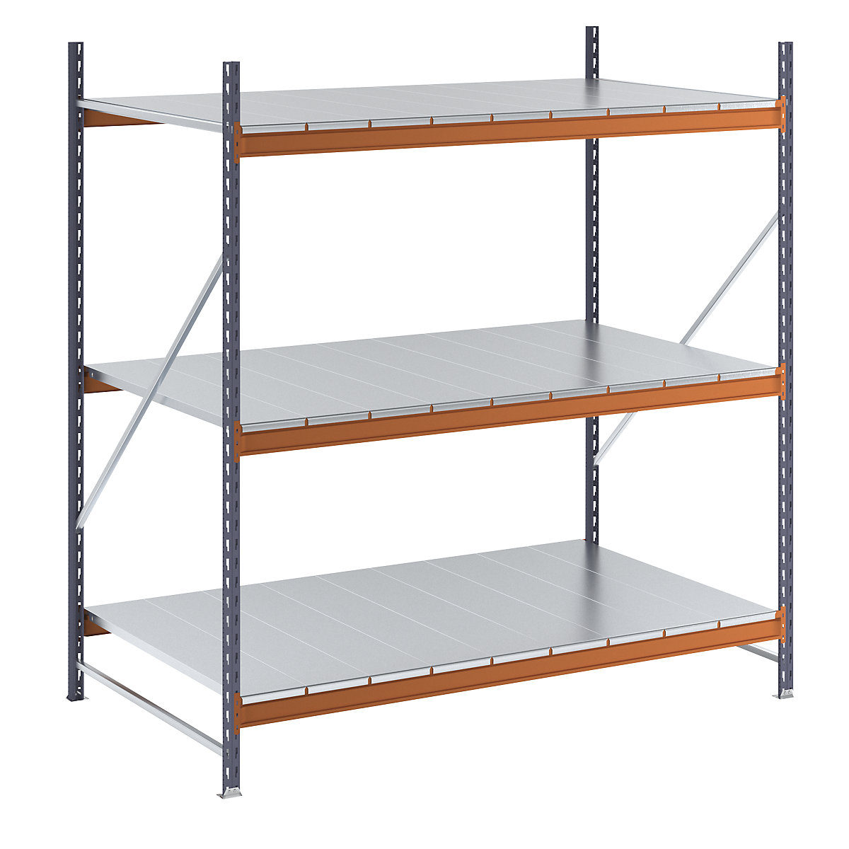 Scaffale a ripiani lunghi