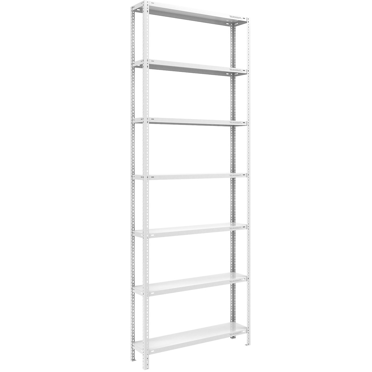 Scaffale a vite per carichi pesanti, grigio chiaro RAL 7035 - eurokraft pro