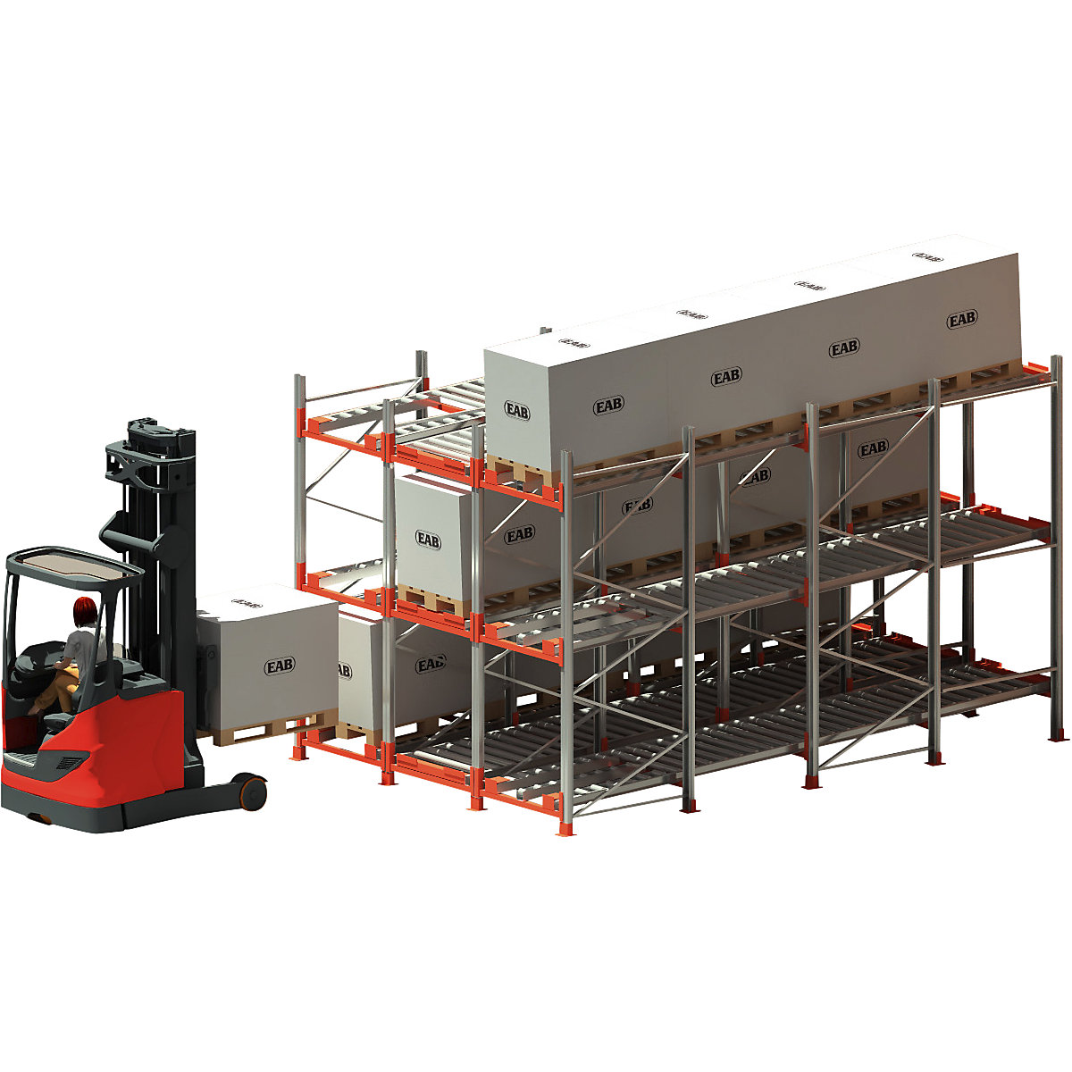 Scaffale dinamico per pallet (Foto prodotto 3)-2