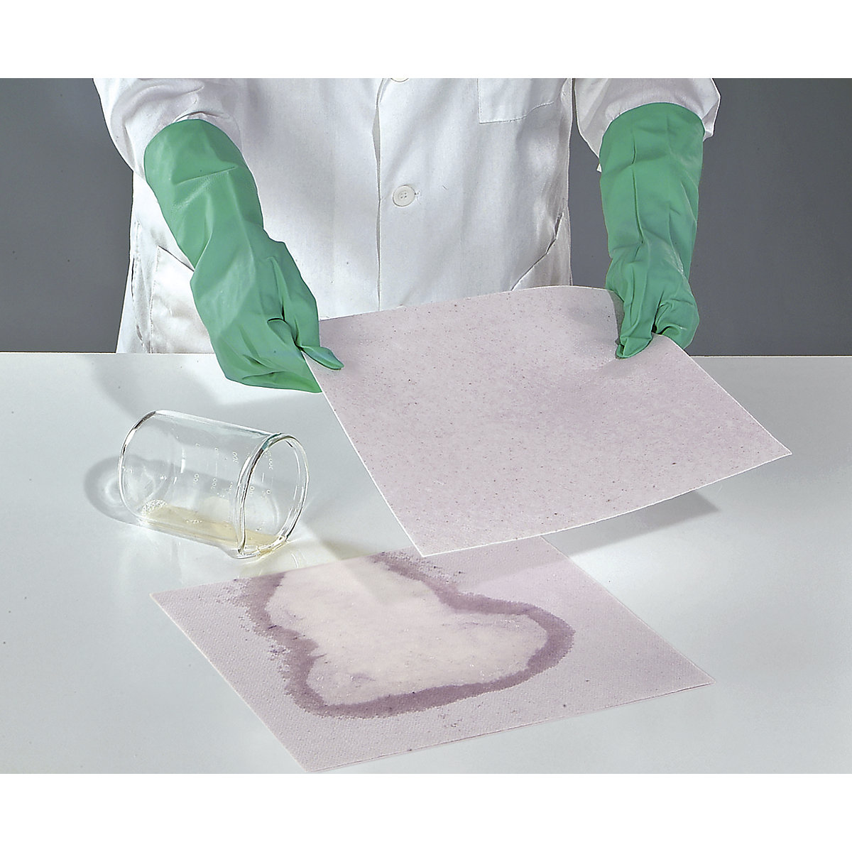HazMat rohožka z absorpčnej tkaniny na chemikálie, neutralizujúca kyselinu – PIG (Zobrazenie produktu 2)-1