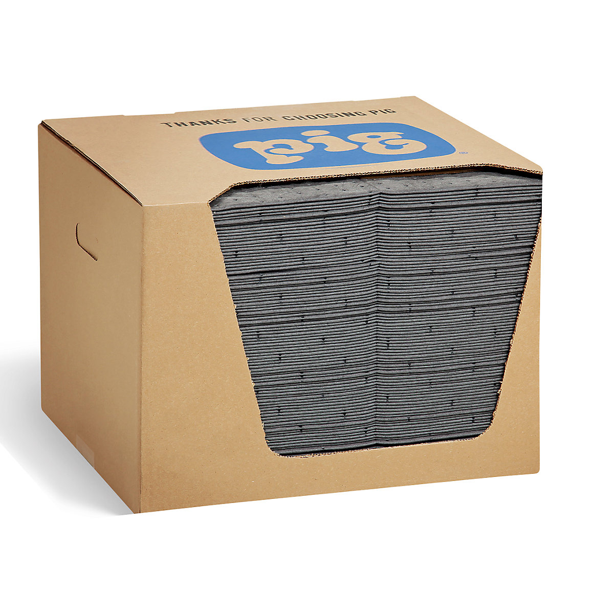 Covoraș universal din material absorbant – PIG, amb. câte 100 buc., în cutie de carton cu distribuitor, variantă Heavy Weight, lăț. x lung. 380 x 510 mm-0