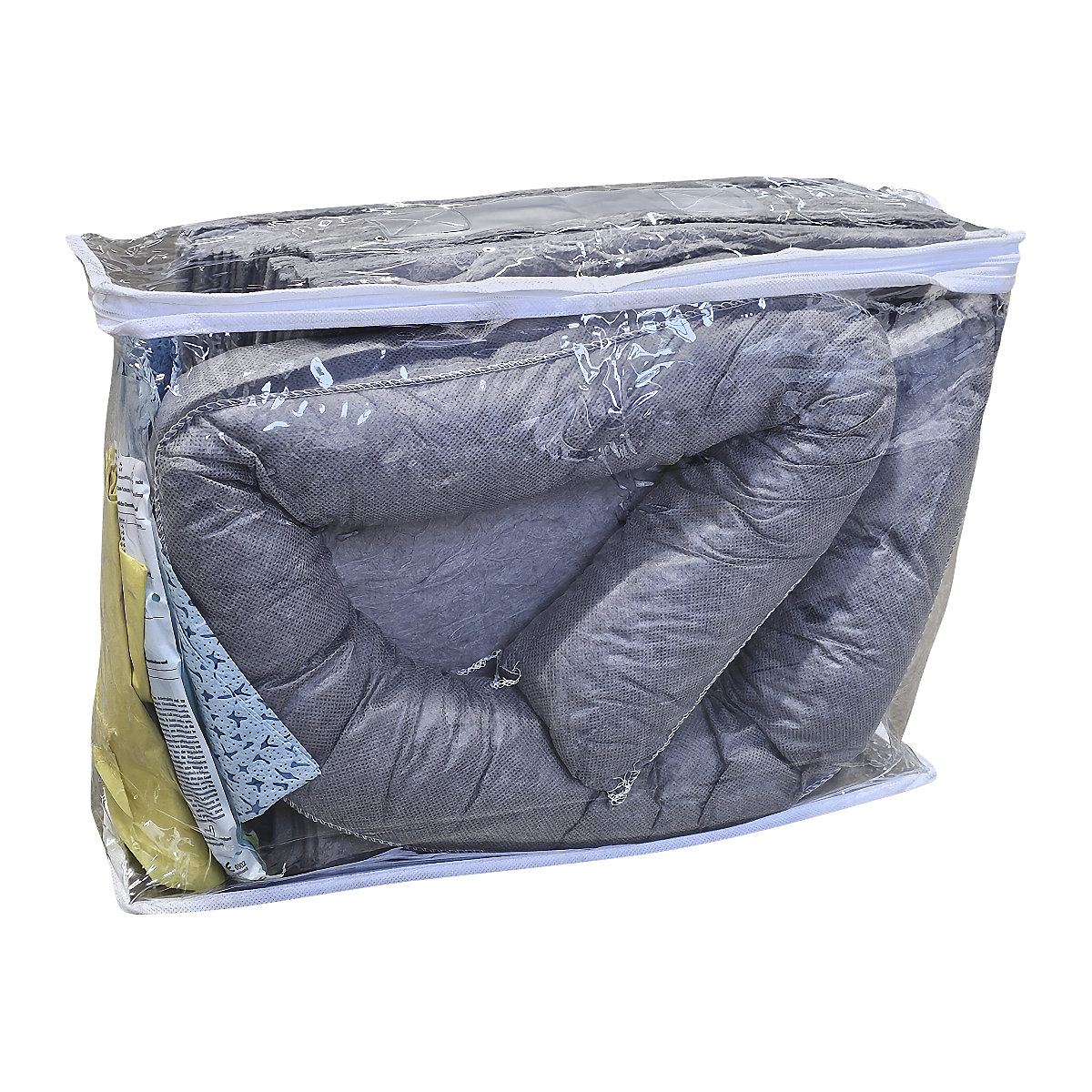 Set de urgență pentru scurgeri, cu covoraș de etanșare de unică folosință – eurokraft basic (Imagine produs 2)-1