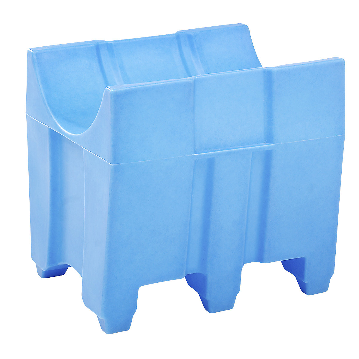 Stáčecí podstavc z PE pro kanystry/sudy, d x š x v 730 x 645 x 730 mm, modrá-0