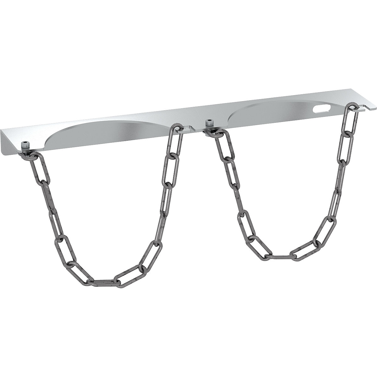 Soporte mural para bombonas de gas – eurokraft basic, para 2 botellas, para un diámetro máx. de bombona de 140 mm-0