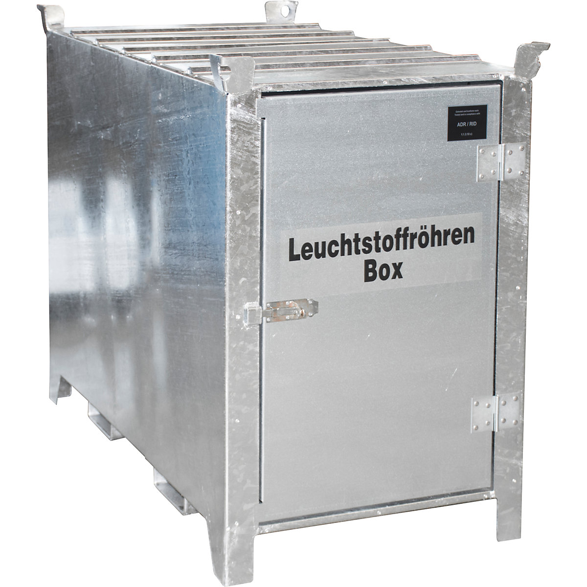 Caja para tubos fluorescentes, galvanizada al horno – eurokraft pro (Imagen del producto 2)-1