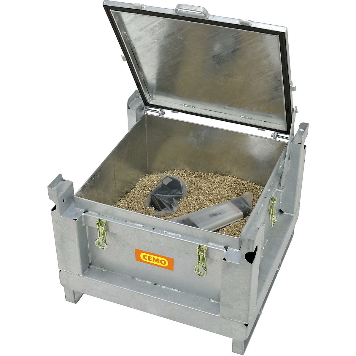 Recipiente de acero para recogida y transporte de baterías – CEMO (Imagen del producto 4)-3