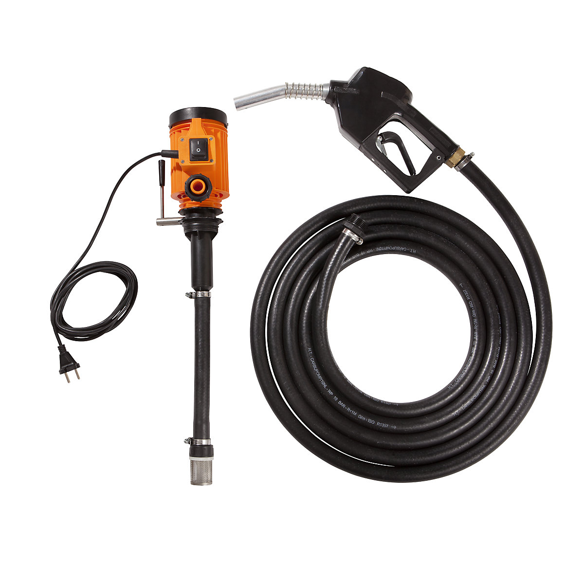 Pompă electrică pentru butoaie – CEMO, 230 V, ventil de scurgere automat-0
