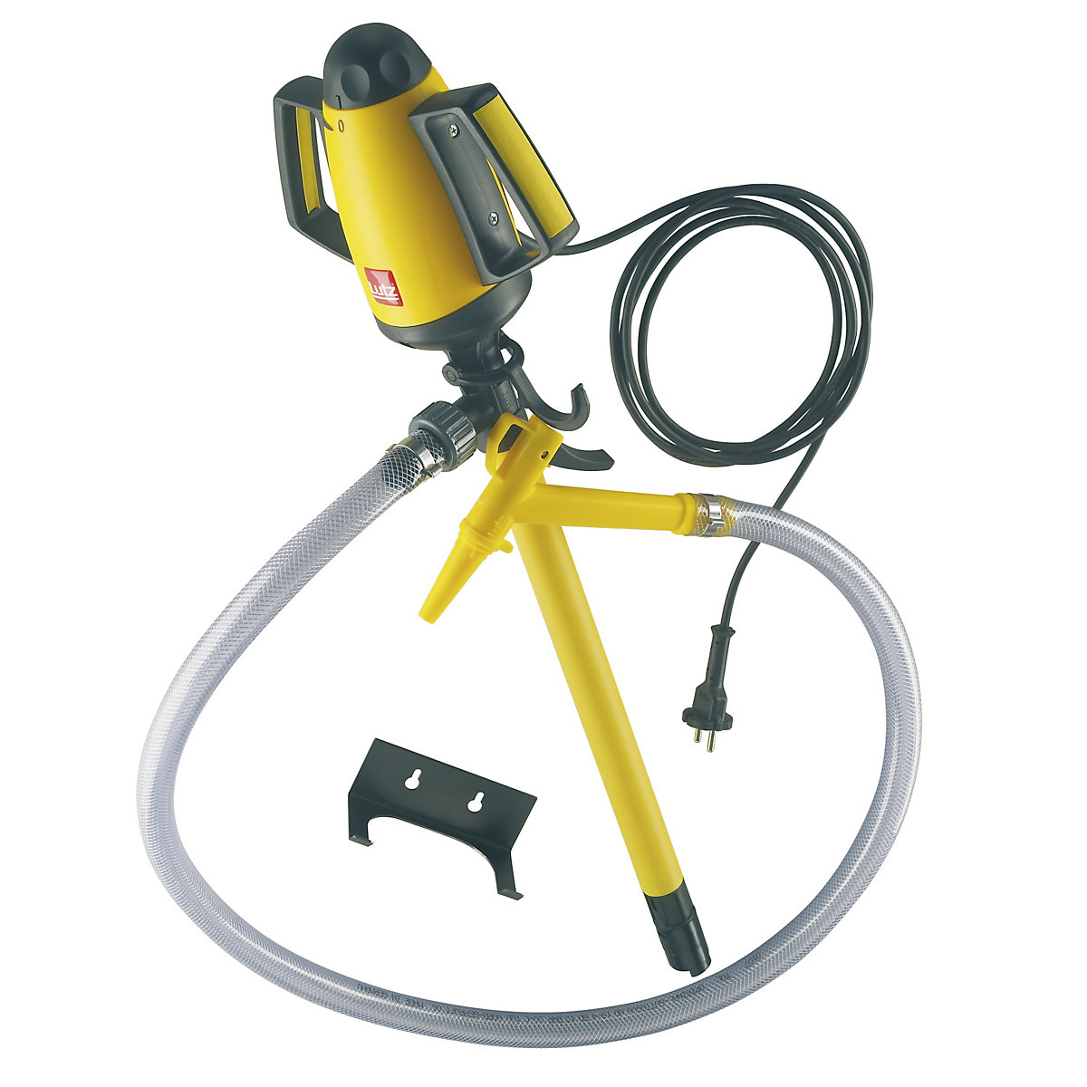 Set de pompare pentru containere, pompă electrică – Lutz, instalație de pompare din polipropilenă, adâncime de imersie 700 mm-0