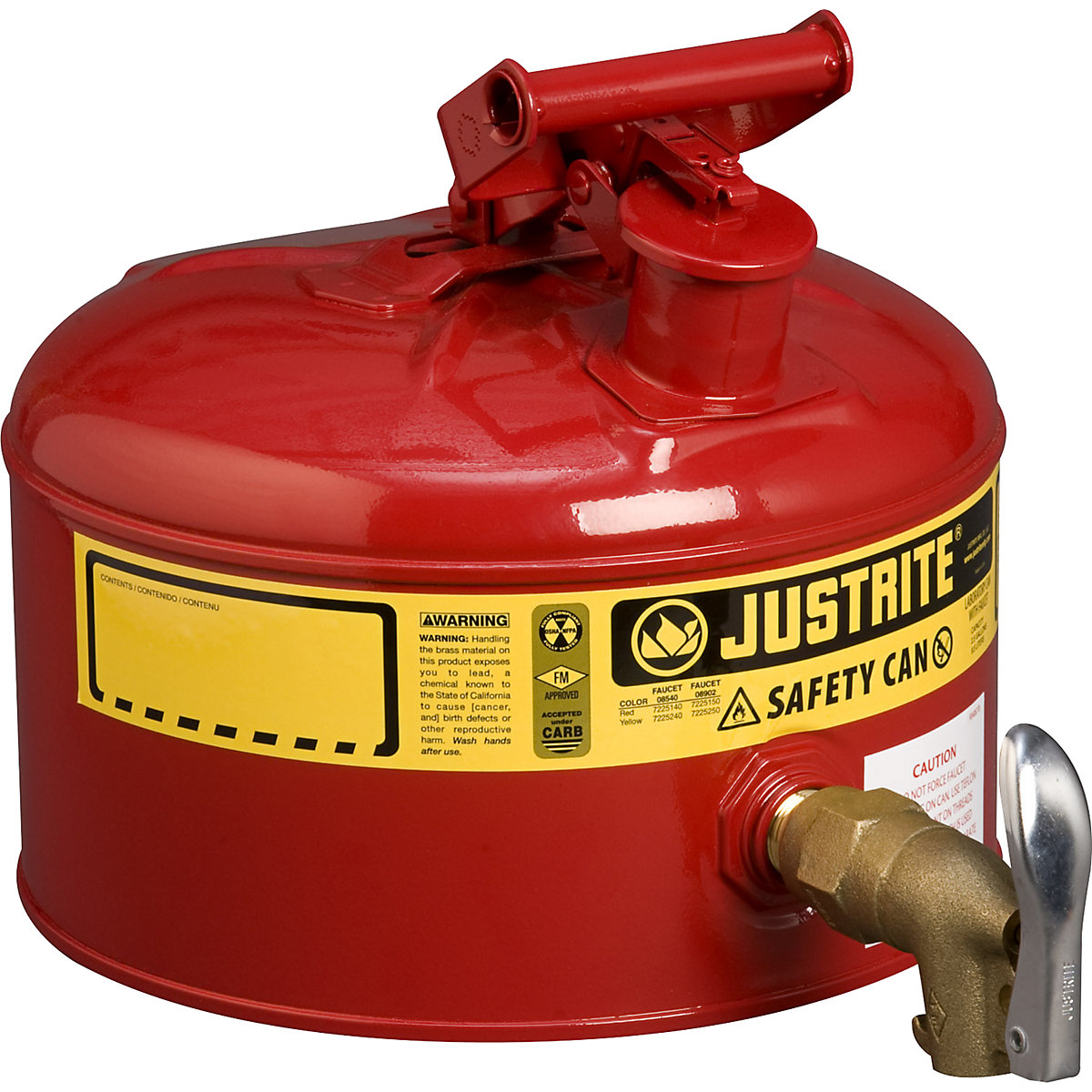 Recipient de umplere de siguranță, cu robinet – Justrite