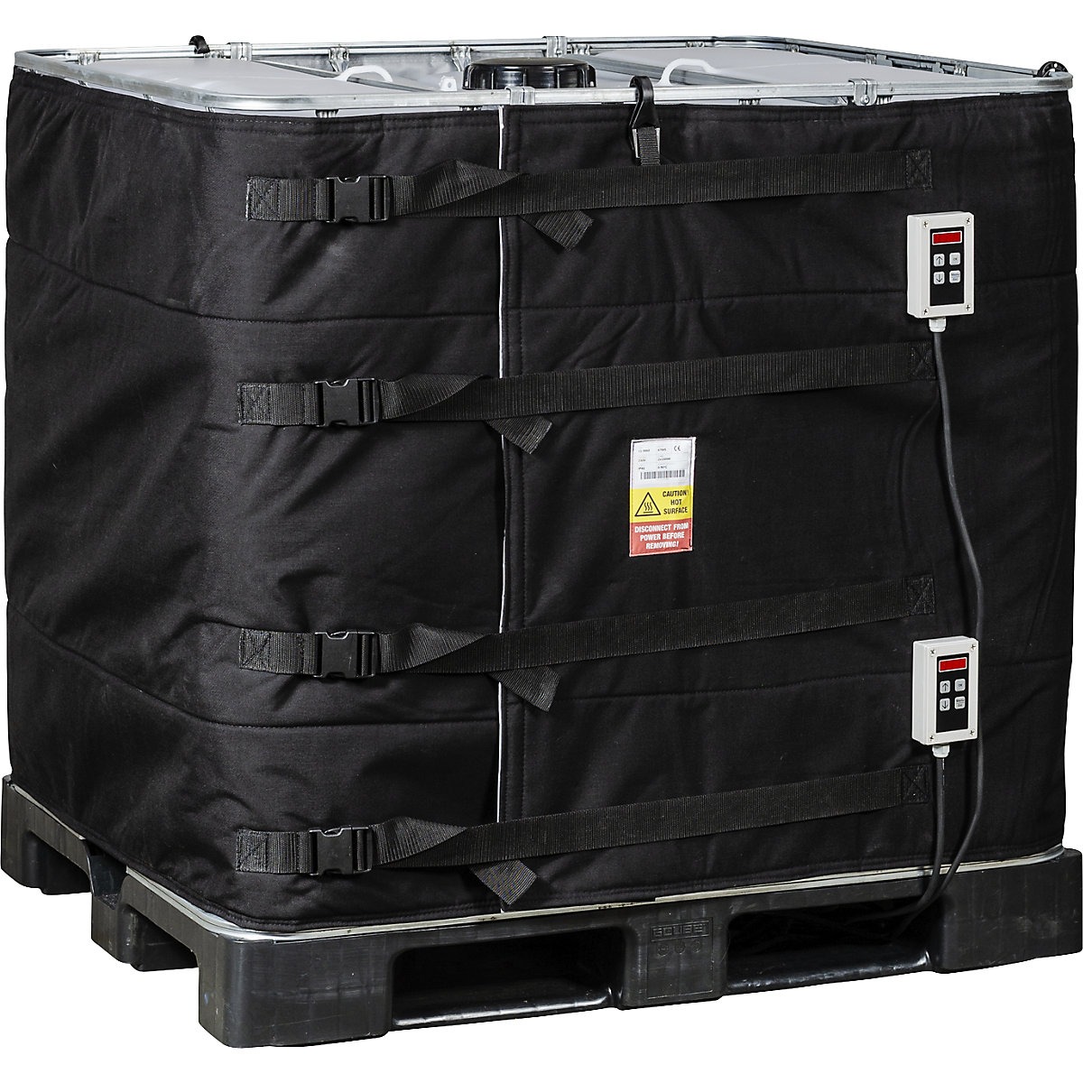 Enveloppe chauffante pour cubitainer IBC