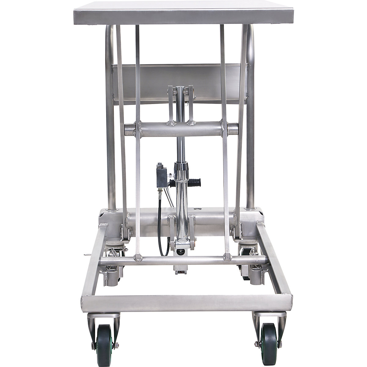 Chariot à plate-forme élévatrice en inox (Illustration du produit 3)-2