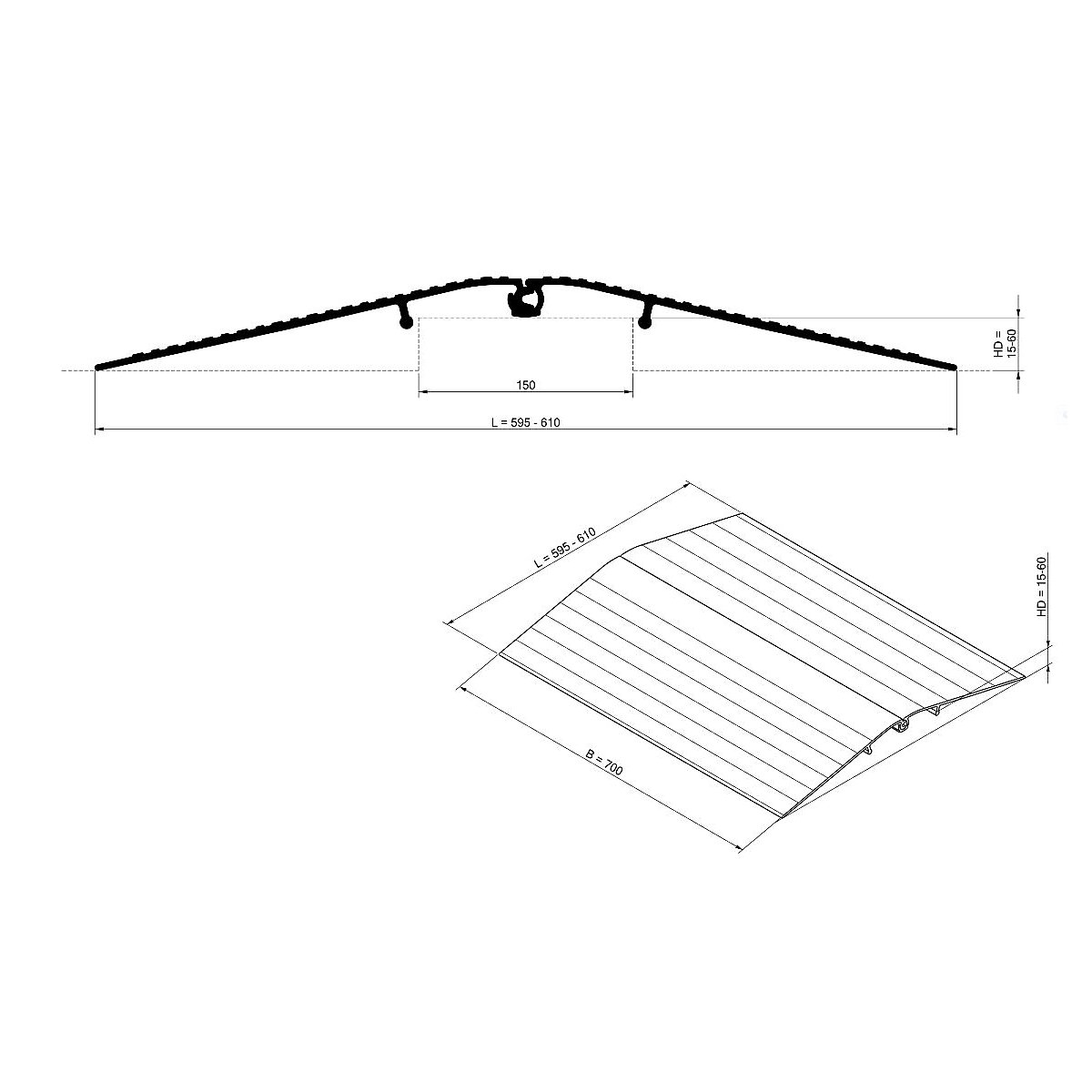 Rampe de seuil à deux éléments (Illustration du produit 4)-3