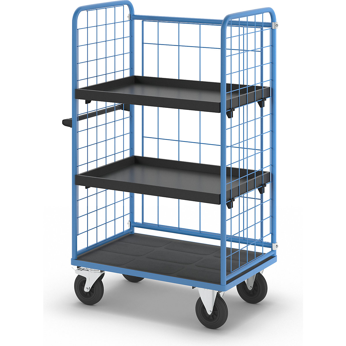 Chariot à tablettes à trois côtés grillagés – eurokraft pro (Illustration du produit 8)-7