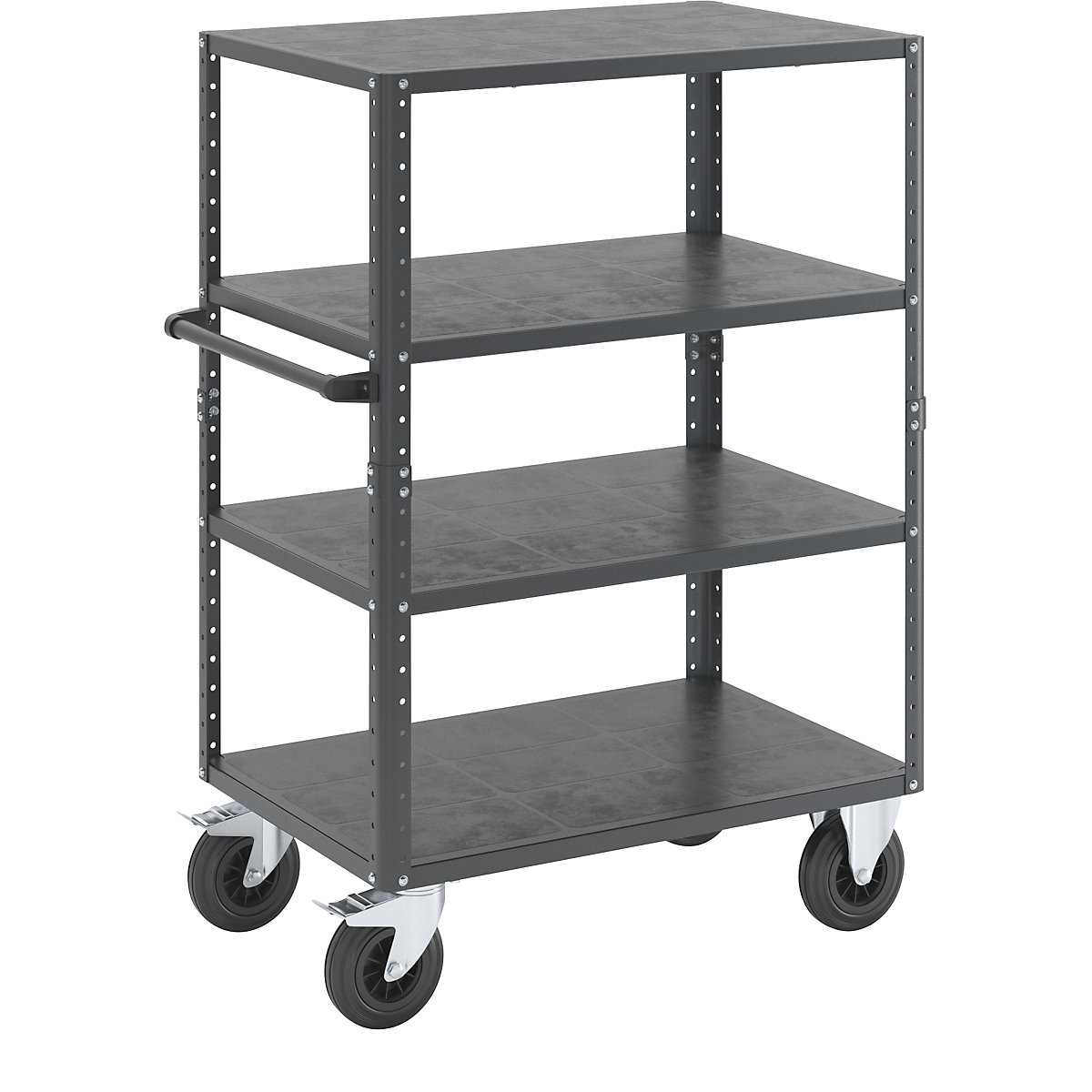 Chariot à tablettes CustomLine, ouvert sur 4 côtés – eurokraft pro