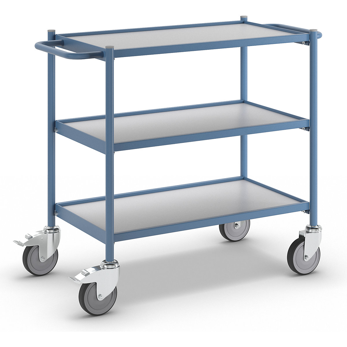 Chariot à plateaux, force 150 kg – eurokraft pro
