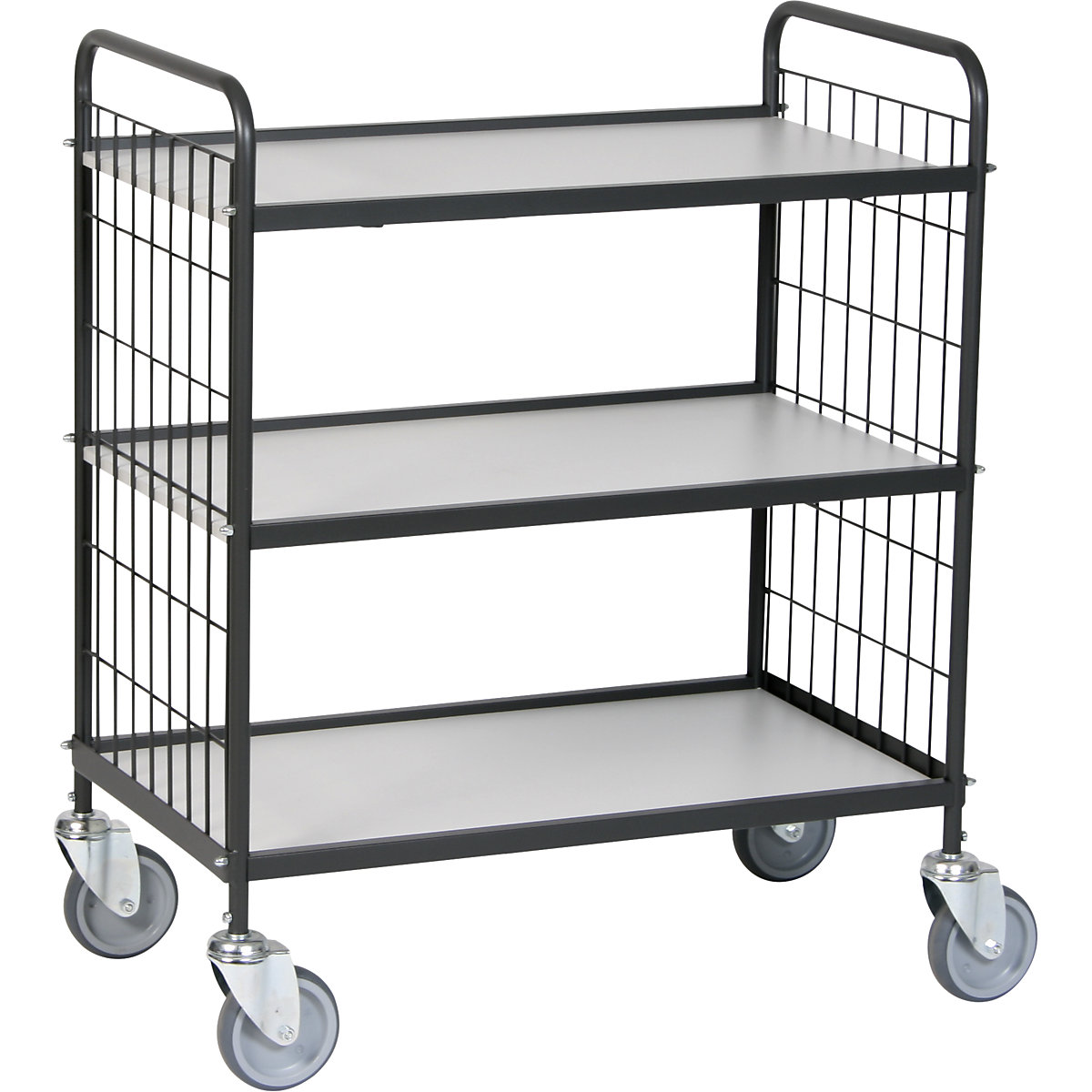 Chariot de bureau à tablettes