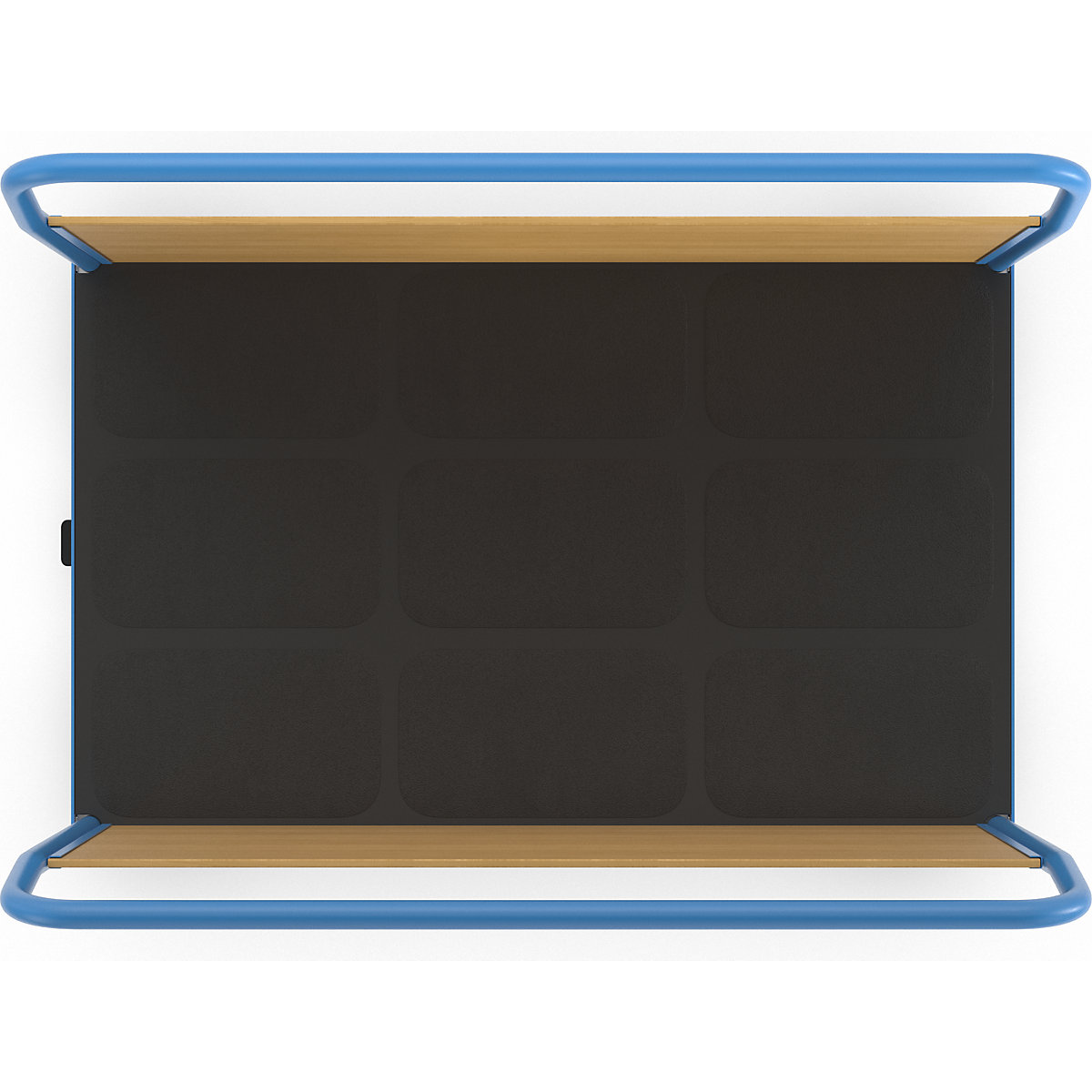 Chariot plate-forme avec panneaux en bois – eurokraft pro (Illustration du produit 6)-5