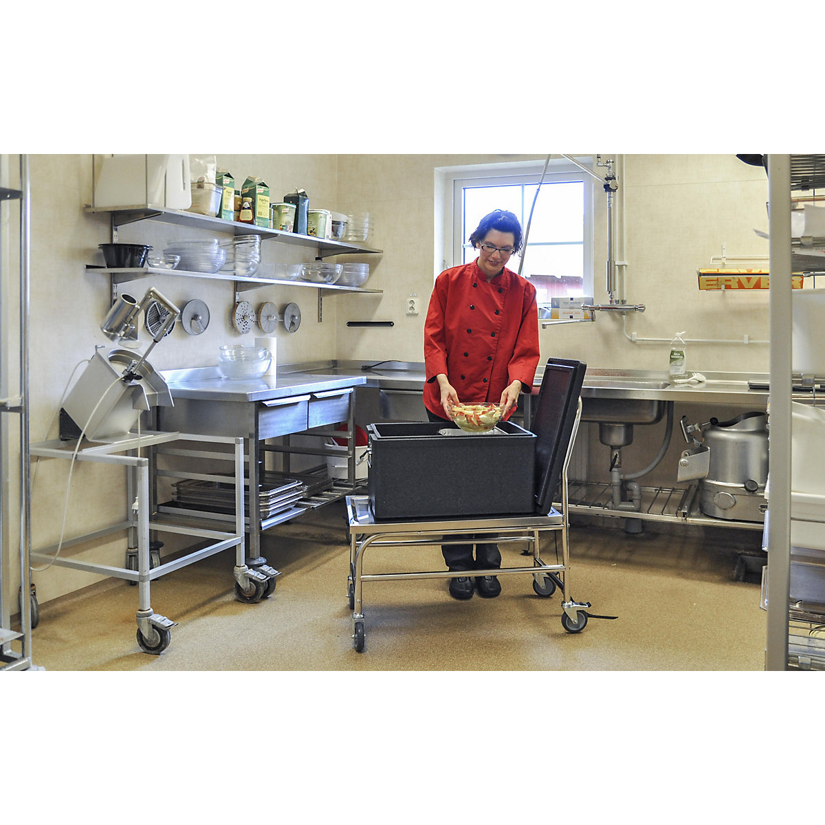 Chariot plate-forme en inox – Kongamek (Illustration du produit 6)-5