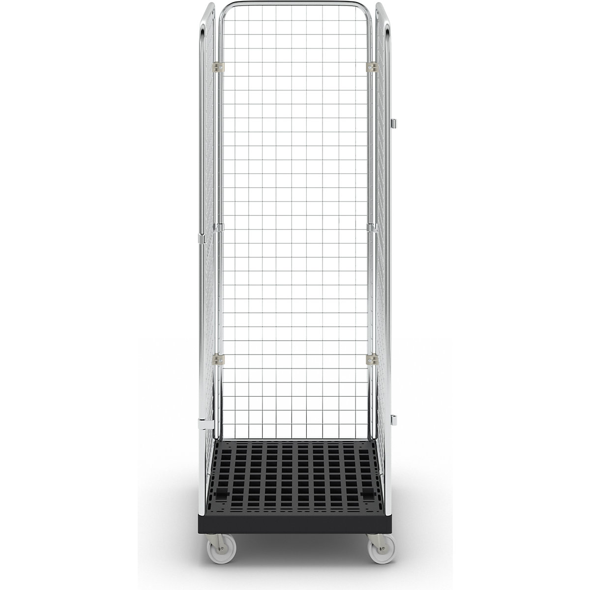 Roll-conteneur à panneaux grillagés – eurokraft basic (Illustration du produit 3)-2